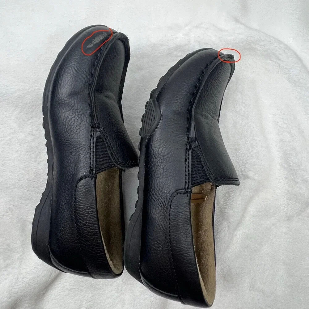 The Children's Place Boys Size 12 Black Slip‎ On Dress Shoes Loafers